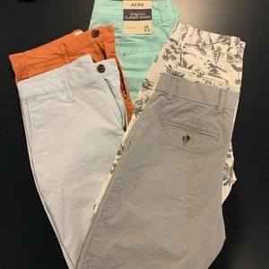 Men’s shorts size 28 bundle - 5 pairs - cotton twill shorts